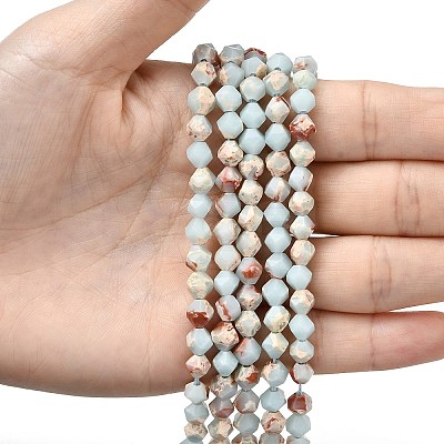 Synthetic Shoushan Stone Beads Strands G-Z119-A01-01B-1