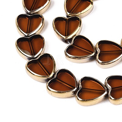 Electroplate Glass Beads Strands X-EGLA-T021-23E-1