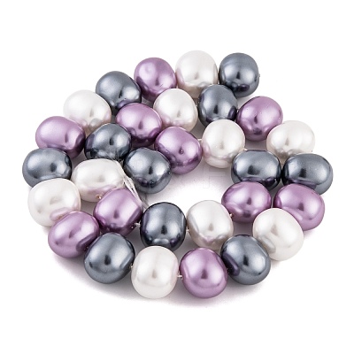 Shell Pearl Beads Strands BSHE-L035-E05-1