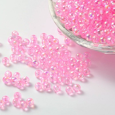 Eco-Friendly Transparent Acrylic Beads PL735-5-1