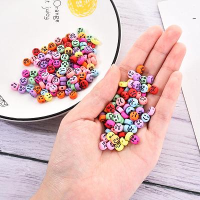 Opaque Acrylic Beads MACR-YW0001-22I-1