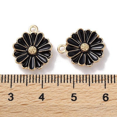 Alloy Enamel Pendants ENAM-O001-07E-G-1