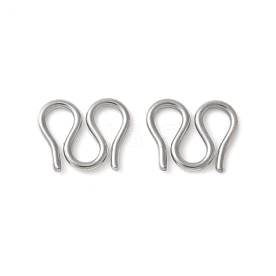 304 Stainless Steel S-Hook Clasps STAS-Z124-04C-P-1