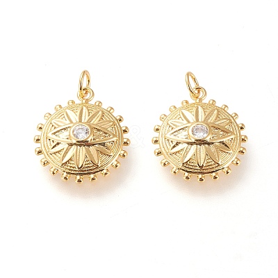 Brass Pendants X-ZIRC-L098-026G-1