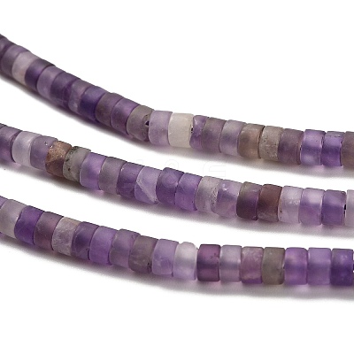 Natural Amethyst Beads Strands G-P575-B38-4x2mm-1