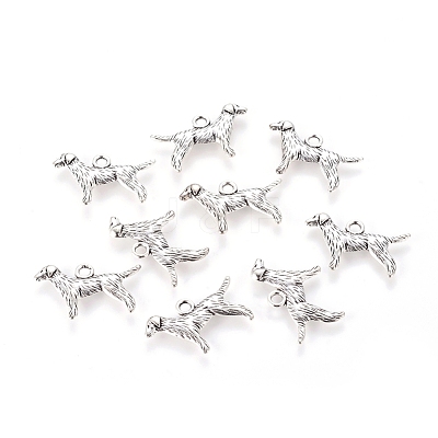 Tibetan Style Alloy Puppy Pendants LF9881Y-1