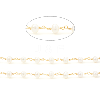 3.28 Feet Brass Handmade Beaded Chain X-CHC-I031-05B-1