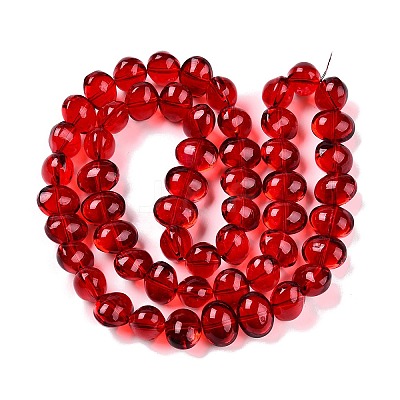 Transparent Electroplate Glass Beads Strands EGLA-N012-06A-1