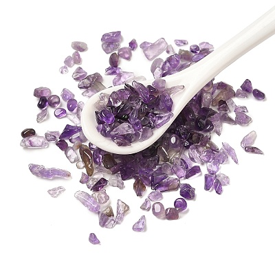 Natural Amethyst Chip Beads G-Q193-02C-1