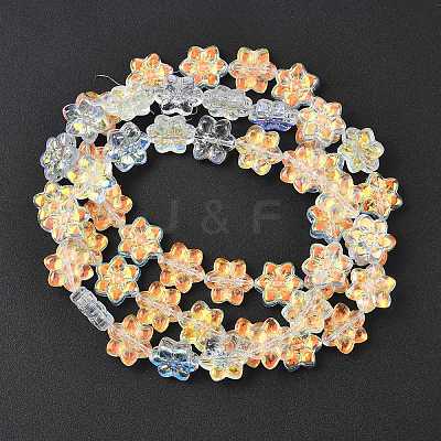Electroplate Glass Beads Strands EGLA-P069-02A-AB-1