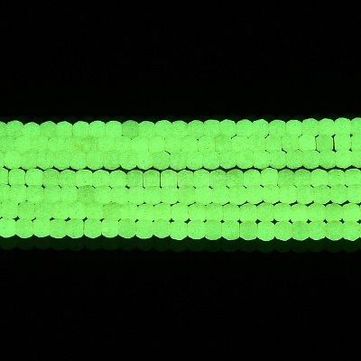 Synthetic Luminous Stone Beads Strands G-C086-01B-11-1