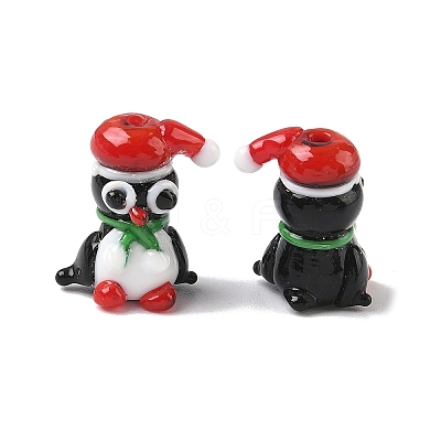 Christmas Handmade Lampwork Beads LAMP-D004-01-1