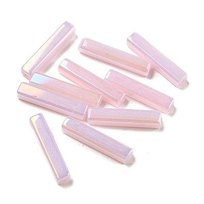 Electroplate Glass Beads GLAA-D024-01A-1