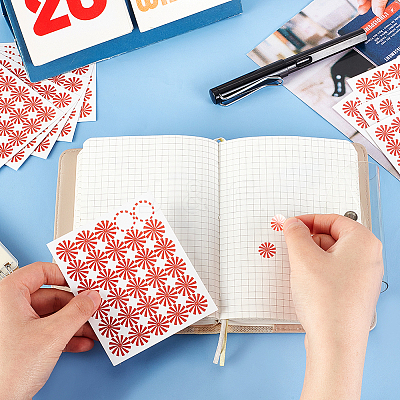 Round Dot PVC Decorative Stickers DIY-WH0423-007-1