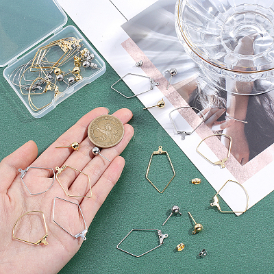 Dangle Stud Earrings DIY Making Kits DIY-UN0002-85-1