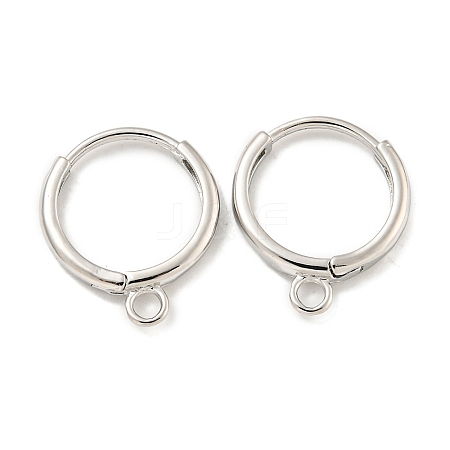 Brass Hoop Earring Findings KK-L211-021P-1