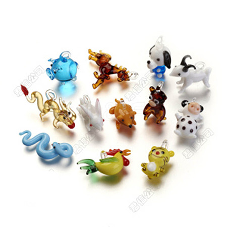 Handmade Lampwork Pendants LAMP-I006-07-02-1