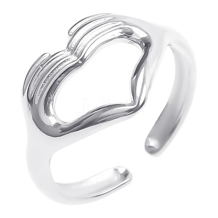 Titanium Steel Open Cuff Rings GN4869-1-1