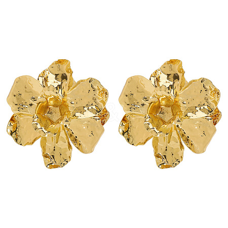 Alloy Stud Earrings EJEW-D300-02G-06-1