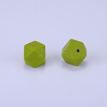 Hexagonal Silicone Beads SI-JX0020A-23-1