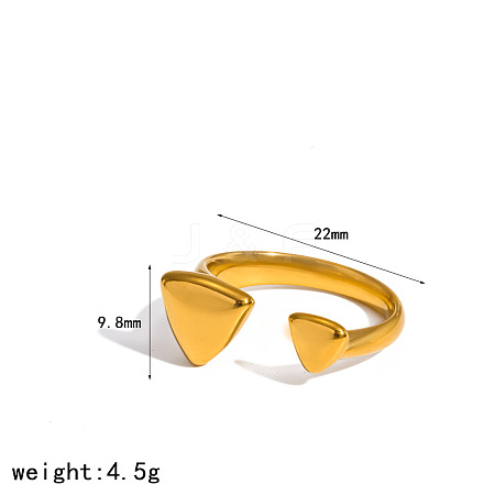304 Stainless Steel Cuff Open Rings WG8B2A1-07-1
