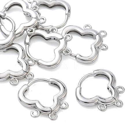 SHEGRACE Brass Hoop Earrings Findings XGR0156P-93P-1
