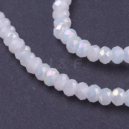 Electroplate Glass Beads Strands EGLA-R048-2mm-36-1