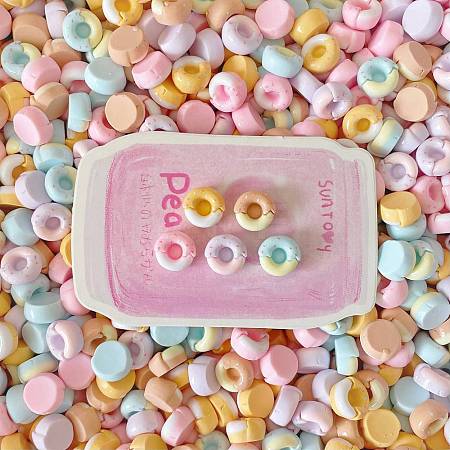 Opaque Resin Cabochons RESI-H166-25E-1