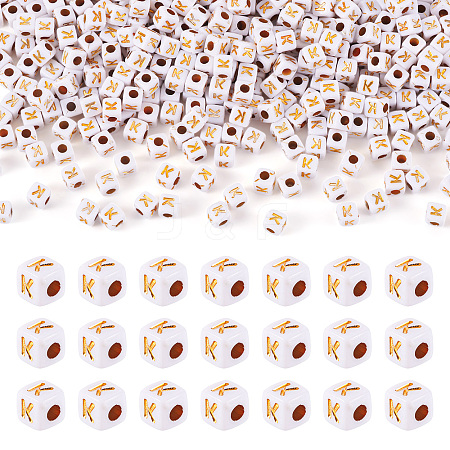 Opaque Acrylic Beads MACR-TAG0001-07K-1