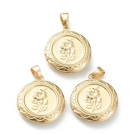 Brass Locket Pendants LS-KK-P199-07G-1