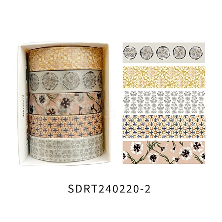 Washi Tape Cute Printed Patterns Decorative Tapes PW-WG093AB-02-1