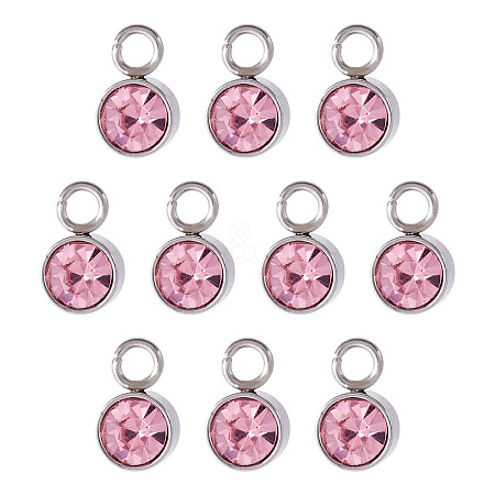 10Pcs Glass Rhinestone Charms STAS-TA0003-26A-1
