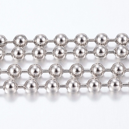 304 Stainless Steel Ball Chains CHS-H013-04-2.5MM-1