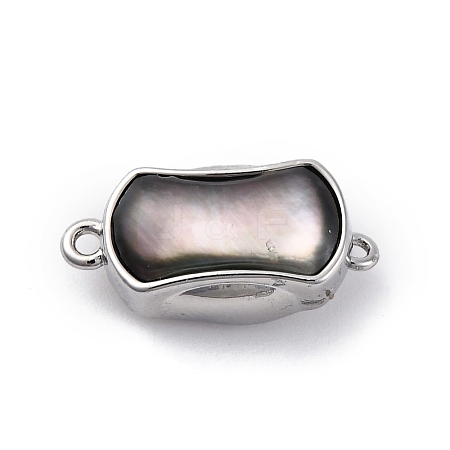 Rectangle Brass Box Clasps KK-P291-48P-01-1