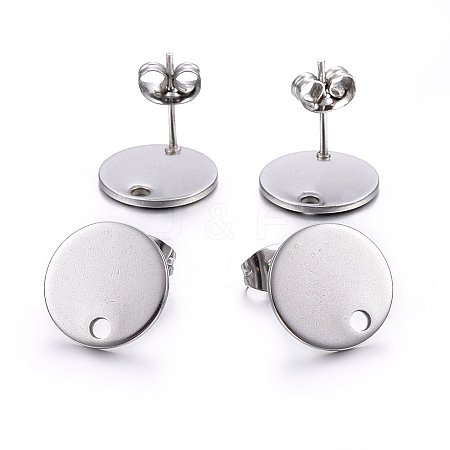 Non-Tarnish 304 Stainless Steel Stud Earring Findings LS-X-STAS-K184-01-03P-1