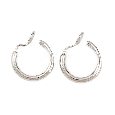 Brass Clip-on Earring Findings KK-F921-08B-P-1