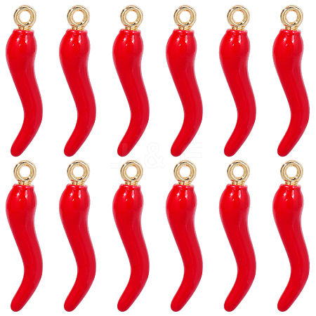 30Pcs Rack Plating Alloy Enamel Pendants FIND-SC0014-82G-1