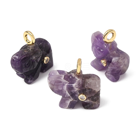 Natural Banded Amethyst Carved Pendants G-H357-01G-13-1
