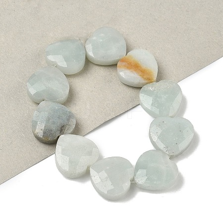 Natural Flower Amazonite Beads Strands G-A309-A10-01-1
