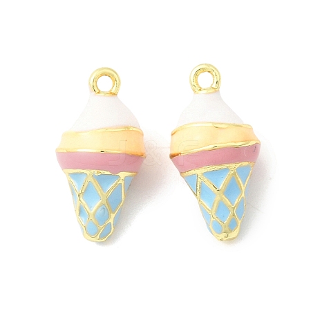 Brass Enamel Pendants KK-F929-07A-G-1