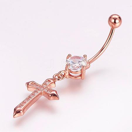 Piercing Jewelry ZIRC-J017-14RG-1