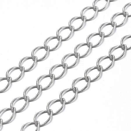 Brass Twisted Chains CHC-Q001-5x4mm-P-1