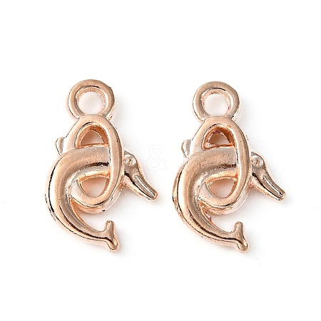 Alloy Dolphin Pendants LS-TIBEP-20596-RG-NR-1
