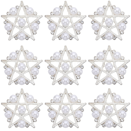 16Pcs Alloy Rhinestone Shank Buttons BUTT-GF0003-69-1