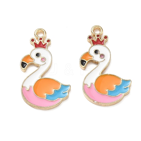 Alloy Enamel Pendants AL-CBAD3B4-02G-1