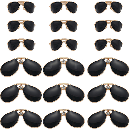 40Pcs 2 Styles Alloy Enamel Pendants FIND-SC0016-33-1