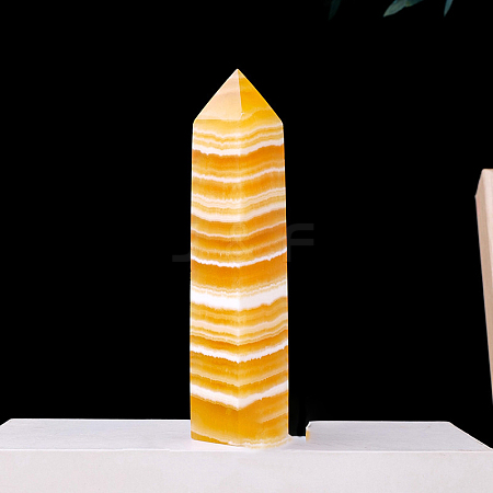 Natural Calcite Pointed Prism Bar Home Display Decoration G-PW0007-113-1