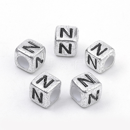 Plated Acrylic Beads X-PB43C9308-N-1