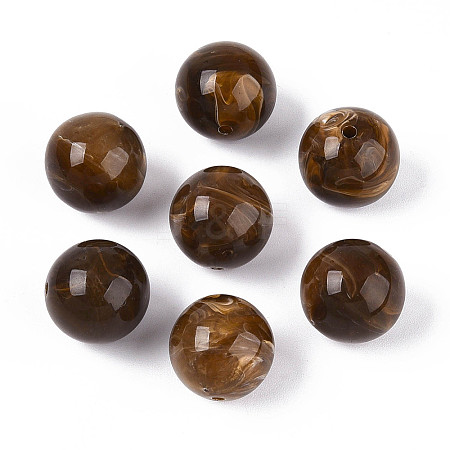 Round Acrylic Imitation Gemstone Beads OACR-R029-16mm-23A-1