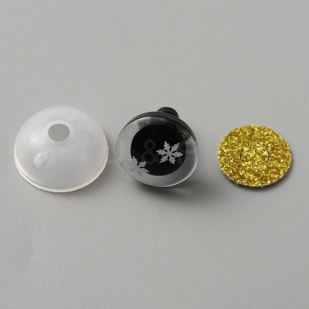 Snowflake Resin Craft Safety Eyes DIY-WH0399-97A-1